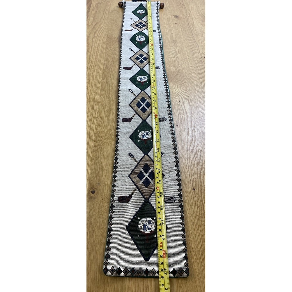 Golf Tapestry Wall Hanging Woven Banner Clubs Balls Man Cave Decor Gift Lodge - Picture 4 of 4
